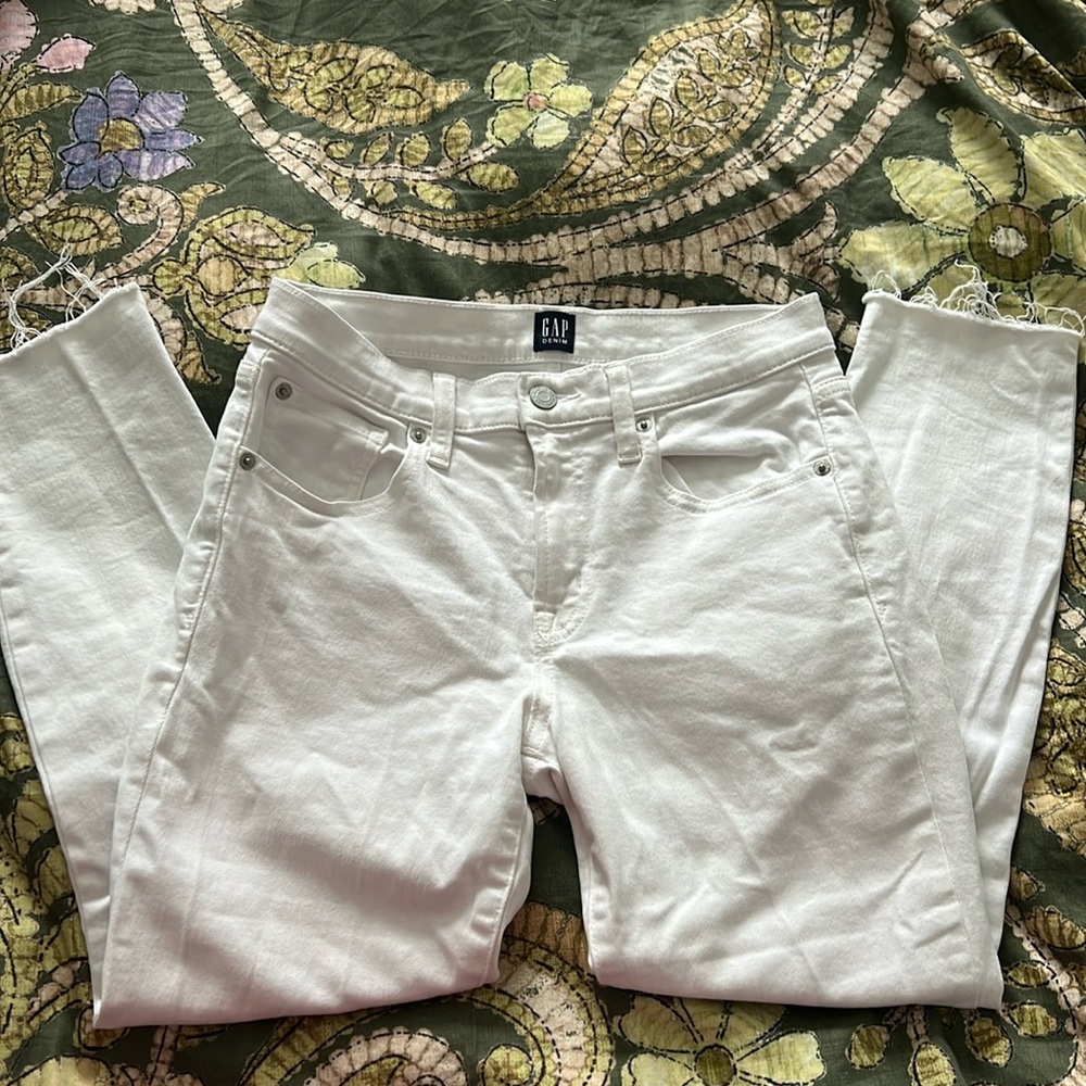 Gap white true skinny jean